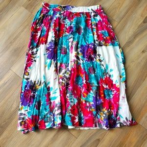 Old Navy Full Floral Skirt Size M